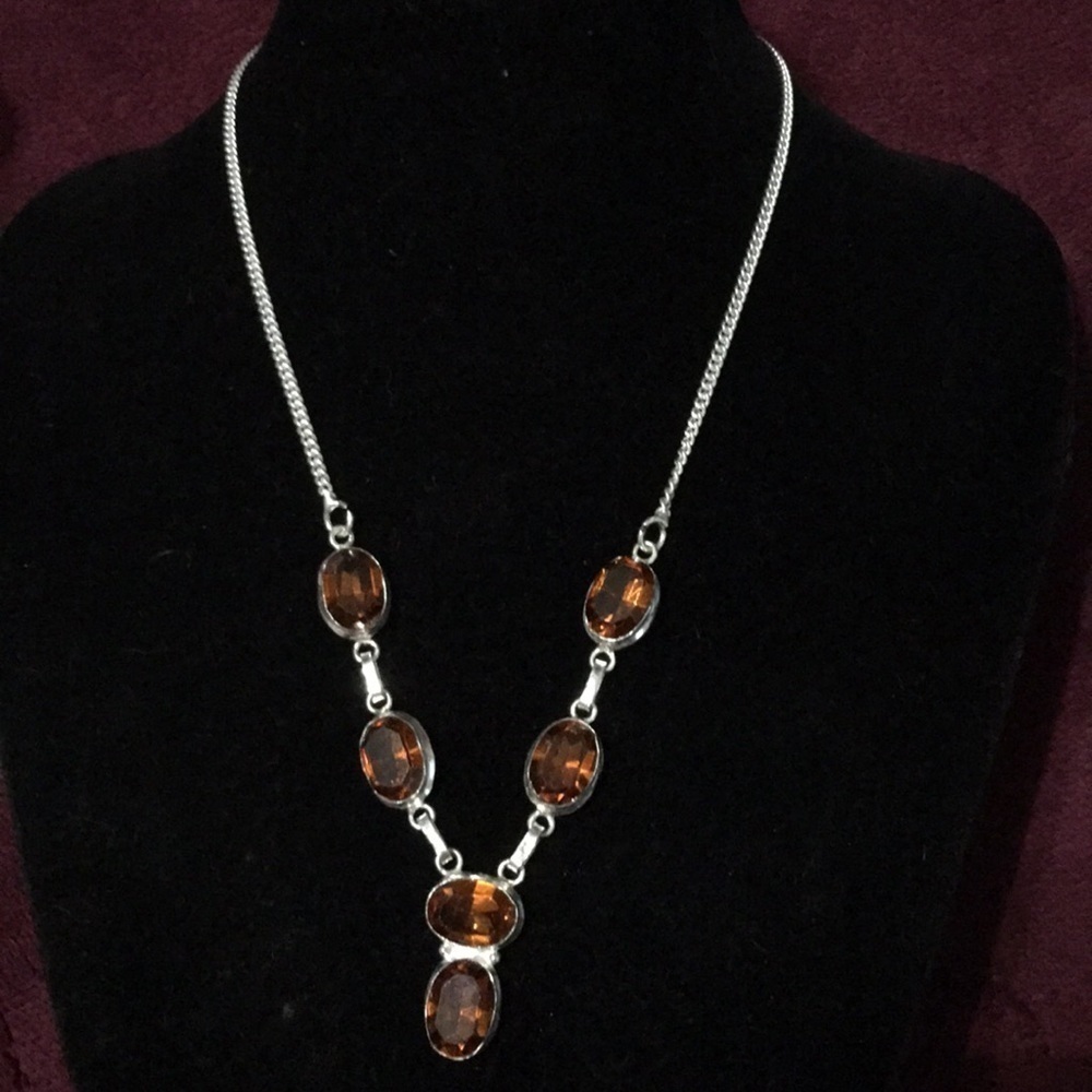 BRANDY Topaz Sterling Silver Necklace